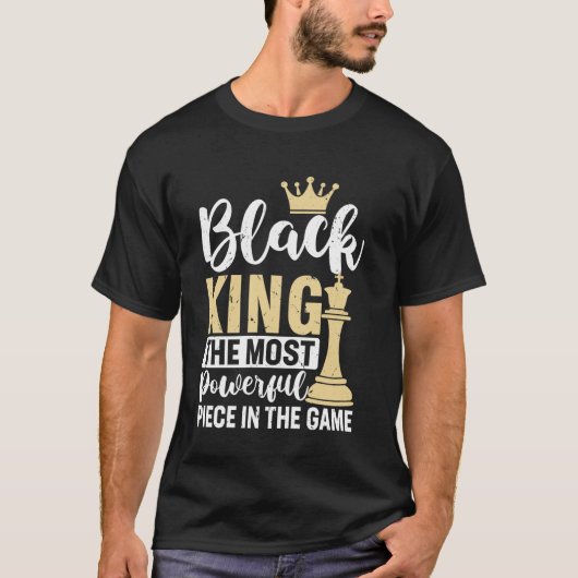 ブラックキング最も強力なゲームのピース Tシャツ (正面)