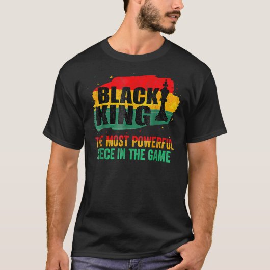 ブラックキング最も強力なゲームブラの作品 Tシャツ (正面)