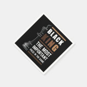 ブラックキング最も重要な作品1 スタンダードカクテルナプキン (角)