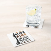 ブラックキング最も重要な作品2 スクエアペーパーコースター (インサイチュ)