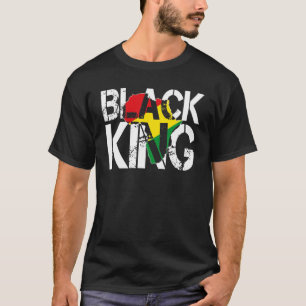 ブラックキング男の子のための男性の歴史ヶ月アフリカTriba Tシャツ