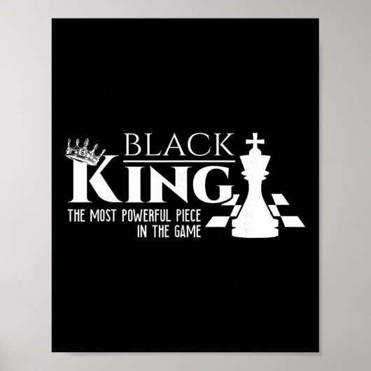 ブラックキング - ゲームの中で最も強力な駒 - ポスター (正面)