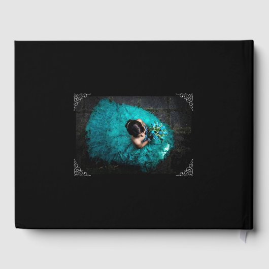 ブラックキンセアニェラレッドガウン銀色ライト写真 ゲストブック (裏面)