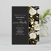 ブラックキンセアニラフォイル招待状 箔招待状 (立ち正面)