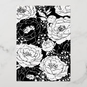 ブラックキンセアニラフォイル招待状 箔招待状 (裏面)