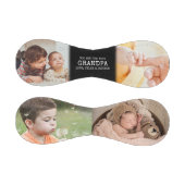 ブラックキープサケ4フォトコラージュのおじいちゃん 野球ボール (パネル)