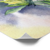 ブラックキー付きスーザン絵画ウォーター色 ポスター (角)