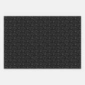 ブラックギターとホワイトギター ラッピングペーパーシート (正面2)