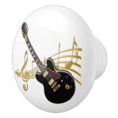 ブラックギタードロワープルノブ セラミックノブ (右)