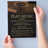 ブラックギターミュージカル楽器店 チラシ (手)