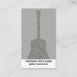 ブラックギター音楽名刺 名刺