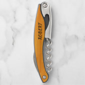 ブラックギフトにナイフ付きコルクねじ名前を追加 ソムリエナイフ (裏面)