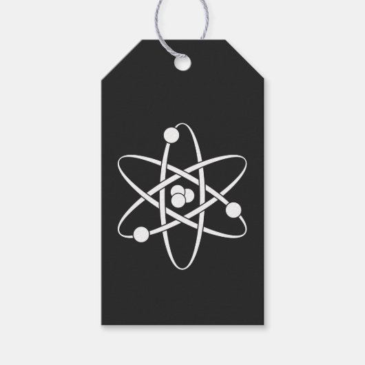 ブラックギフトに魅力的な力ラベル ギフトタグ (正面)