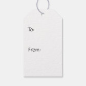 ブラックギフトに魅力的な力ラベル ギフトタグ (裏面)