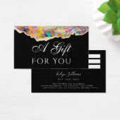 ブラックギフトカードにオパール (デスク)