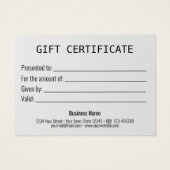 ブラックギフトクリスマスボール金ゴールドスノーフレークギフトカード (裏面)