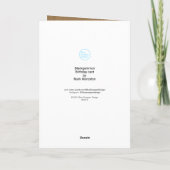 ブラックギャモンハッピーバースデーカード カード (裏面)