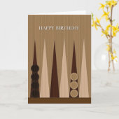 ブラックギャモンハッピーバースデーカード カード (黄色い花)