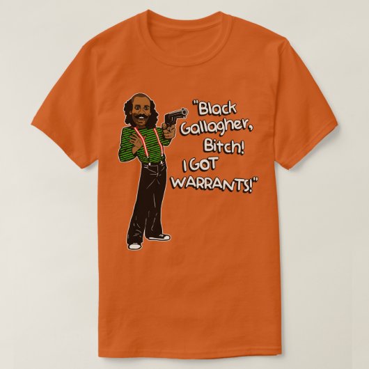 ブラックギャラガー得Iワラント Tシャツ (デザイン正面)