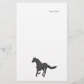 ブラックギャロピンホース 便箋 (正面)
