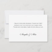 ブラックギリシャ鍵縁ど サンキューカード (裏面)