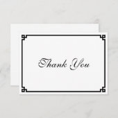 ブラックギリシャ鍵縁ど サンキューカード (正面/裏面)