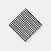 ブラックギンガム スタンダードカクテルナプキン (角)