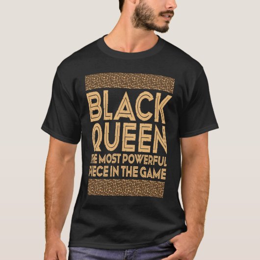 ブラッククイーンは試合で最も強力な作品 Tシャツ (正面)
