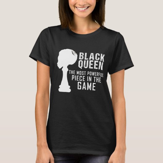 ブラッククイーンは試合で最も強力な作品 Tシャツ (正面)