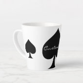 ブラッククイーンオブスペードブラックサンダーコーブ カフェラテマグ (左アングル)