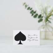 ブラッククイーンオブスペードブラックサンダーコーブ 名刺 (スタンド正面)