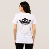 ブラッククイーンクラウン トライブレンドTシャツ (裏面全面)