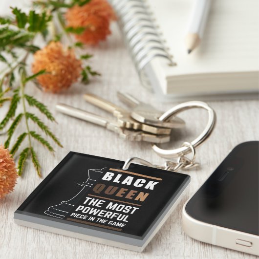 ブラッククイーンゲームで最も強力な作品1 キーホルダー (正面右)