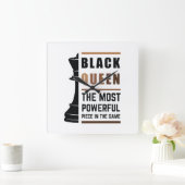 ブラッククイーンゲームで最も強力な作品2 スクエア壁時計 (ホーム)