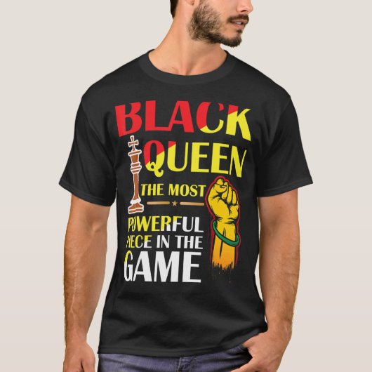 ブラッククイーンゲームギで最も強力な作品 Tシャツ (正面)