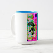 ブラッククイーンコーヒーマグ ツートーンマグカップ (正面左)