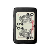 ブラッククイーンスペードカードThunder_Cove バスマット (正面縦)