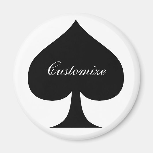 ブラッククイーンスペードブラックサンダー_コーブ マグネット (正面)