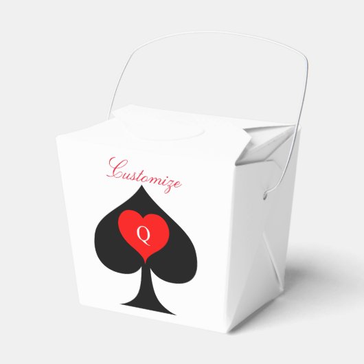 ブラッククイーンスペード赤いハートThunder_Cove フェイバーボックス (正面サイド)