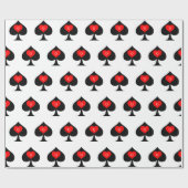 ブラッククイーンスペード赤いハートThunder_Cove ラッピングペーパー (フラット)