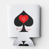 ブラッククイーンスペード赤いハートThunder_Cove 缶クーラー (裏面)