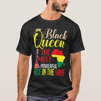 ブラッククイーンズザ最も強力な作品アフリカブラック Tシャツ