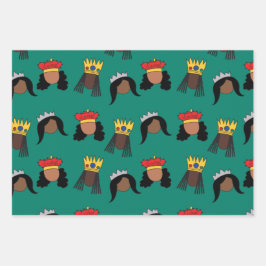 ブラッククイーンズラッピング紙シート ラッピングペーパーシート