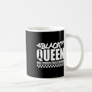 ブラッククイーンズ最強チェスアフリカンアメリカW コーヒーマグカップ