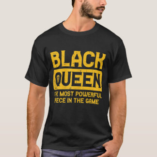 ブラッククイーンチェスブラックヒストリプライドBLMアフリカ Tシャツ