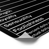 ブラッククイーンヌトリオンFacts Tシャツ ポスター (角)