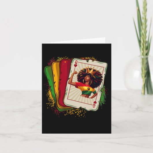 ブラッククイーンハートトランプゲー誇りを持ったムブラックH カード (正面)
