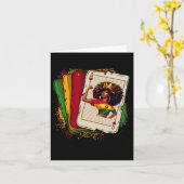 ブラッククイーンハートトランプゲー誇りを持ったムブラックH カード (黄色い花)