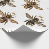 ブラッククイーンビーズオンホワイト ラッピングペーパー (角)