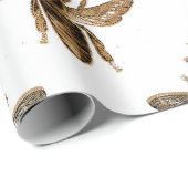 ブラッククイーンビーズオンホワイト ラッピングペーパー (ロールコーナー)